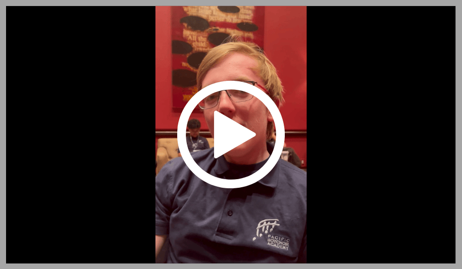 Boys from Pacific Boychoir Academy express gratitude to the SF Symphony for the opportunity to sing "Fellowship of the Ring." (April 11-13, 2024) [Video Montage]